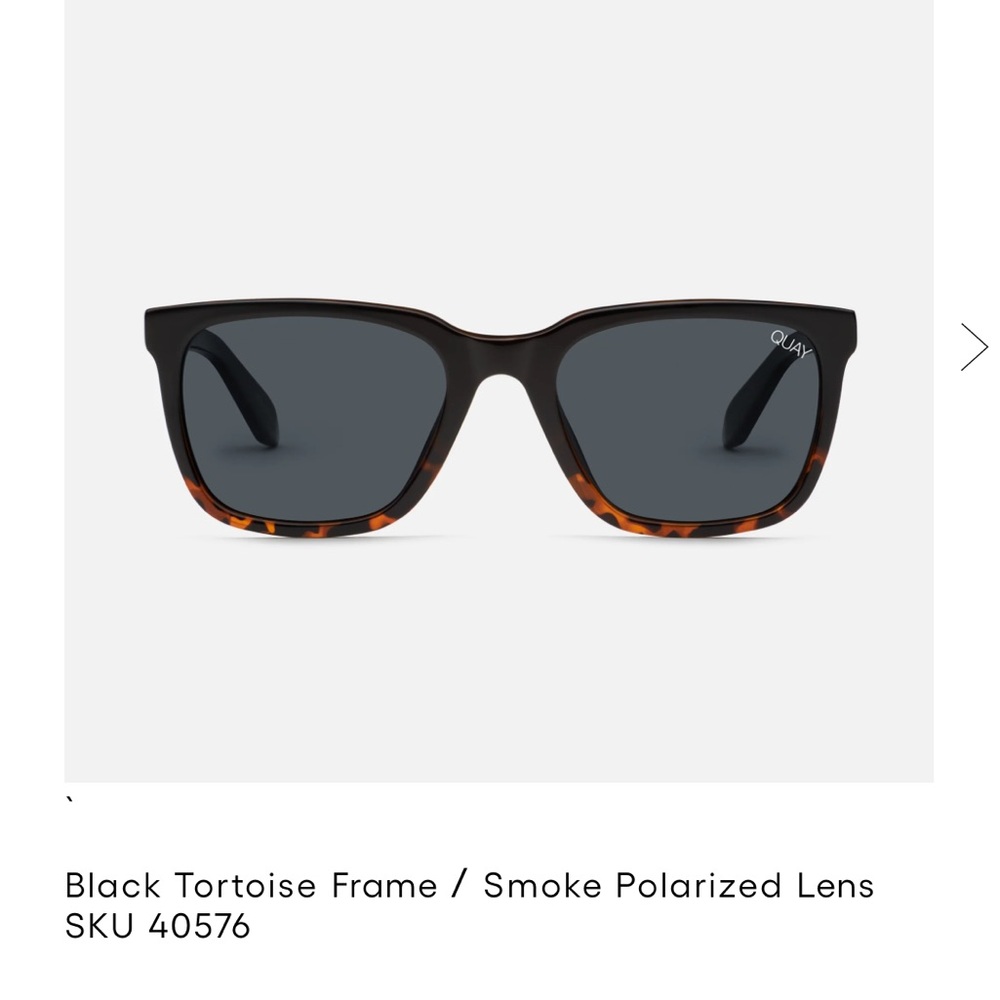 QUAY Australia Polarized Legacy 126 mm Sunglasses Matte Black Square Unisex